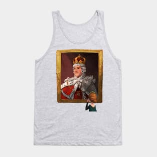 loking at portrait of king george Tank Top